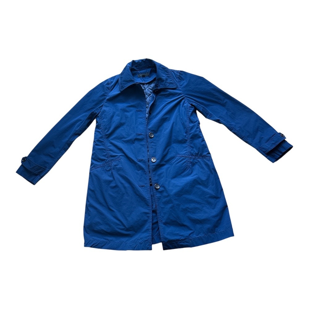 Uniqlo Royal Blue Trench Coat with Removable Quilted Liner XS Mens Womens Mac